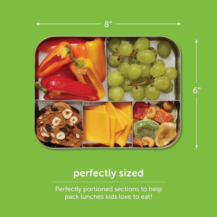 LunchBots Medium Trio II Snack Container - Divided Stai