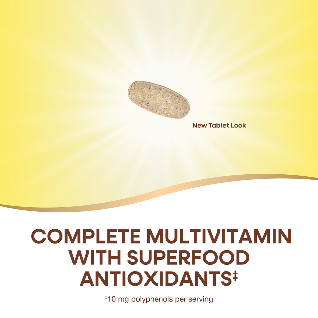 Nature's Way Alive! Women's 50+ Complete Multivitamin, Supports Healthy Heart, Brain, Bones*, Superfood Antioxidants**, B-Vitamins, Gluten Free, 130 Tablets (Packaging May Vary)