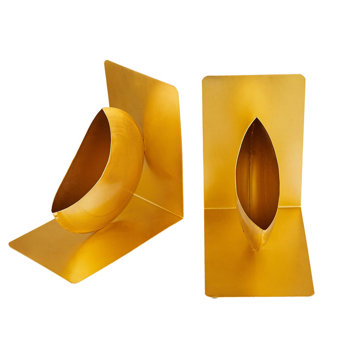 Metal Vase Bookends | Bookend | Book End | Non Skid Book Stopper | Book Organizer | Modern Design Bookend | Bookends for Shelves | Decorative Bookends | Bookends for Home Office | Bookshelf Decor