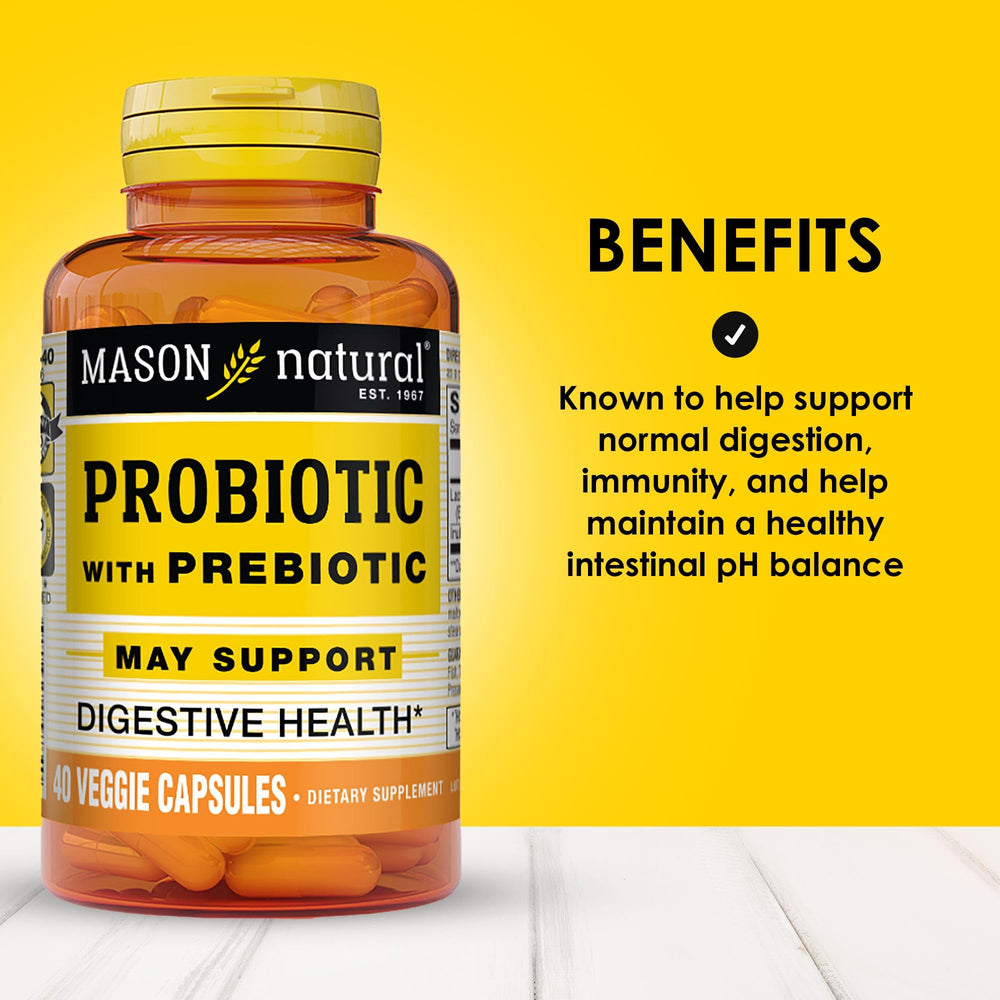 MASON NATURAL Probiotic with Prebiotic, 40 Day Supply f