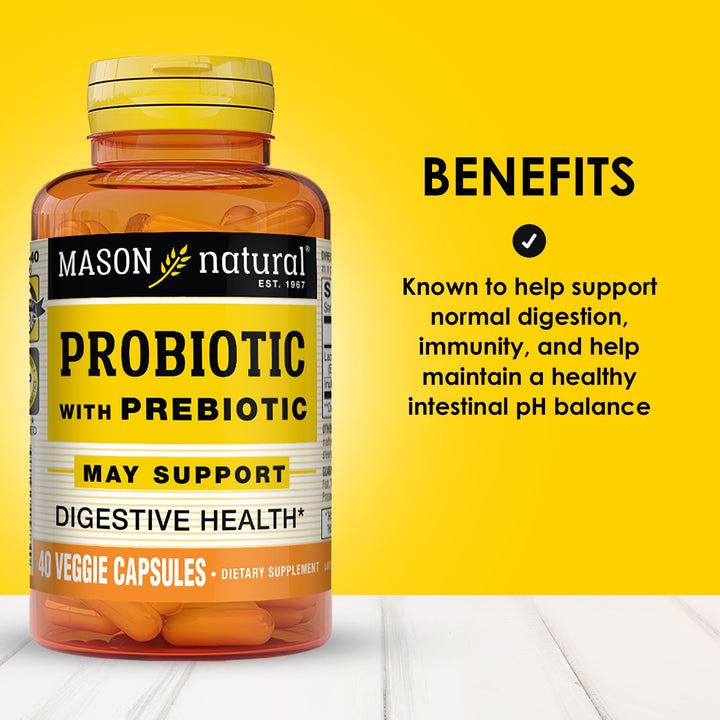 MASON NATURAL Probiotic with Prebiotic, 40 Day Supply f