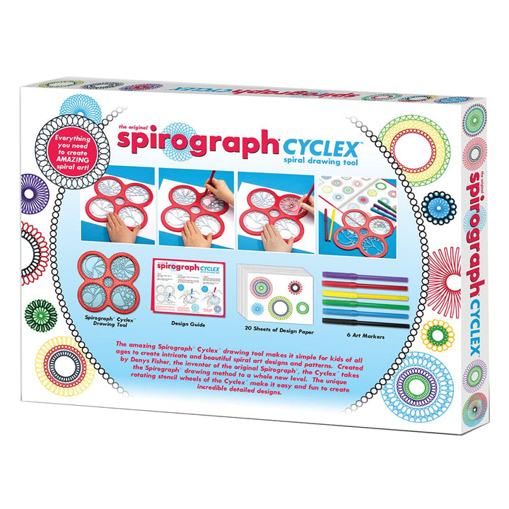 – Cyclex Set – Art Kit – Rotating Stencil Wheel Creates Countless Designs – For Ages 8+