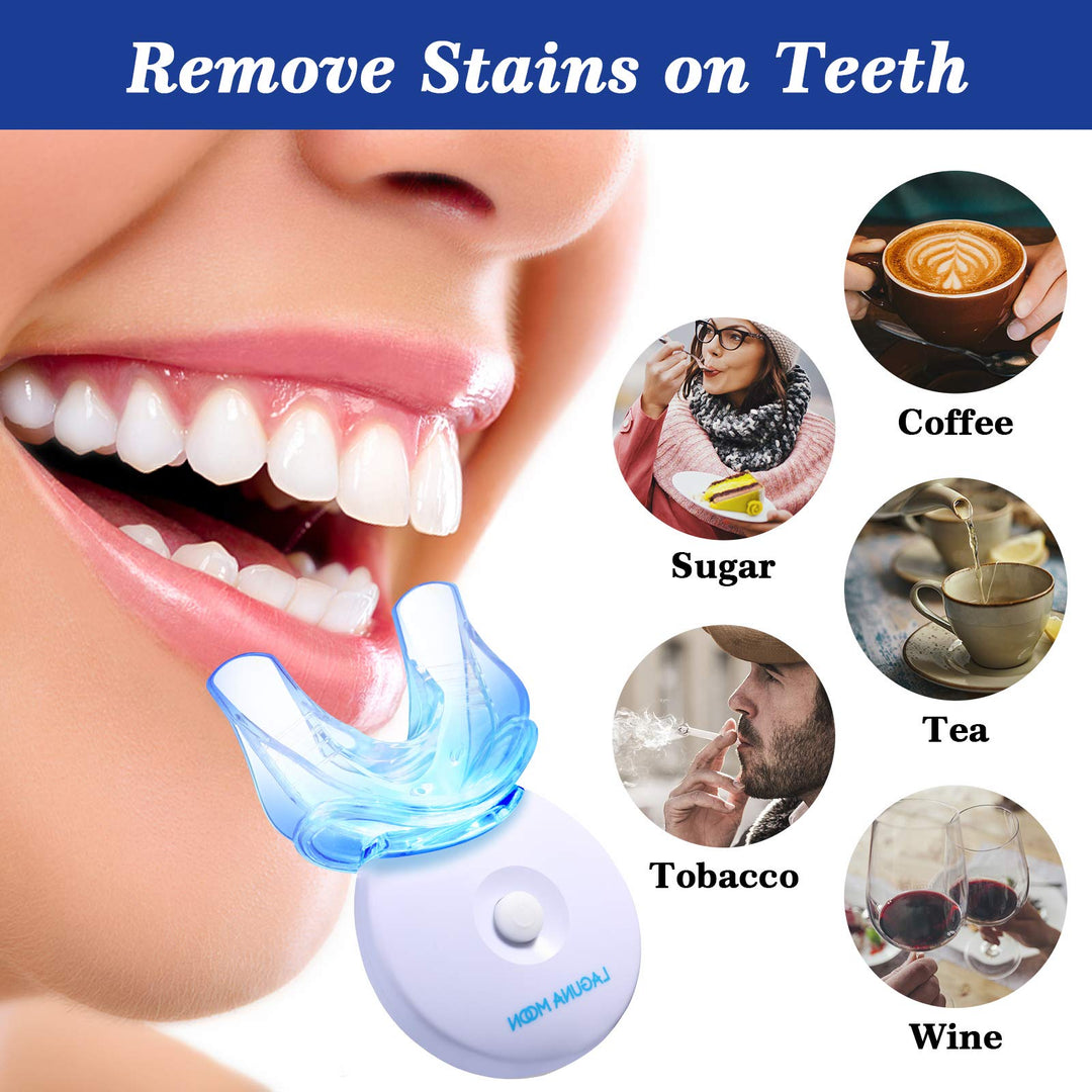 Teeth Whitening Kit with LED Light by Lagunamoon, 35% U