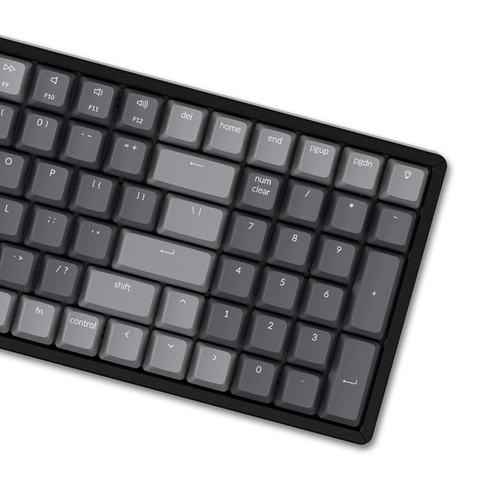 K4 96% Layout 100 Keys Wireless Bluetooth 5.1/Wired USB Mechanical Gaming Keyboard with Gateron G Pro Red Switch White LED Backlight N-Key Rollover for Mac Windows PC-Version 2