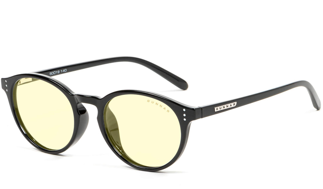 GUNNAR - Premium Gaming and Computer Glasses - Blocks 65% Blue Light - Attaché, Onyx, Amber Tint