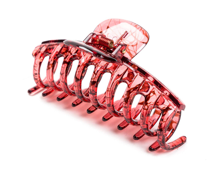 4.3 Women Hair Clips Plastic Claw Crystal Banana, Pack of Two (Set 1)