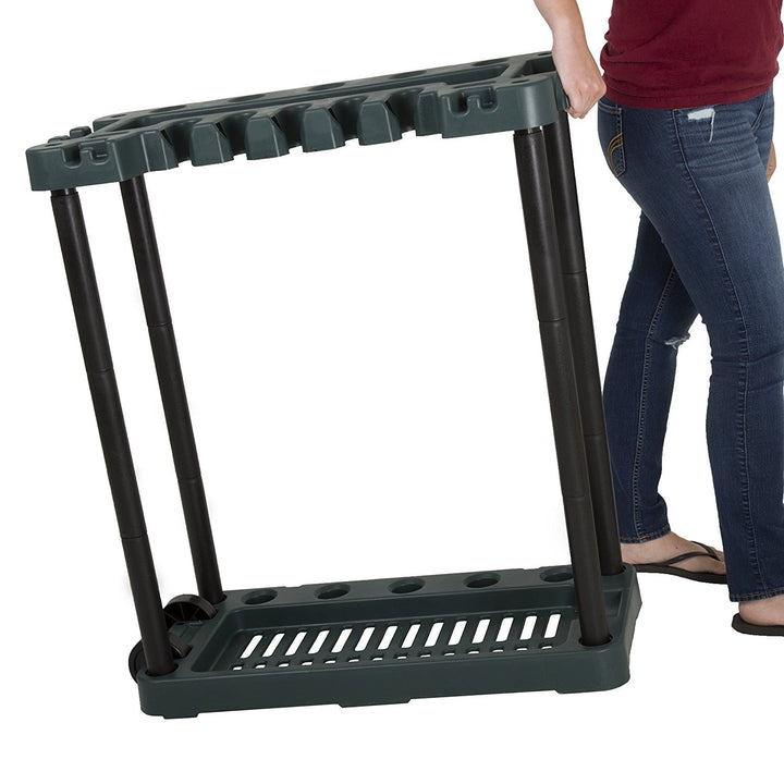 Garden Tool Organizer - Utility Rack, Holds Yard Tools - Garage Organizers and Storage Home Essentials - 40 Yard Tools, UNIT