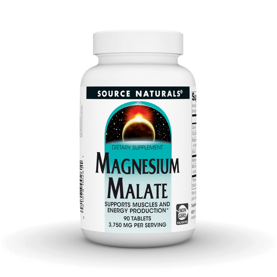 Source Naturals Magnesium Malate, Supports Muscles and 