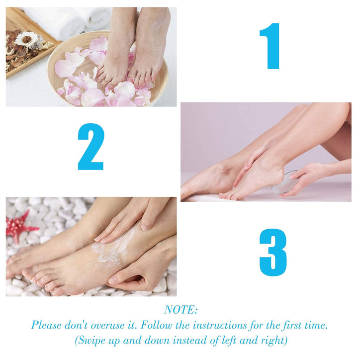 Foot Scrubber Callus Remover,Professional Pedicure Kit Heel Scraper for Feet Dead Skin Removal, Cracking, Hard Cracked Dry Skin Removal, Wet and Dry Feet.
