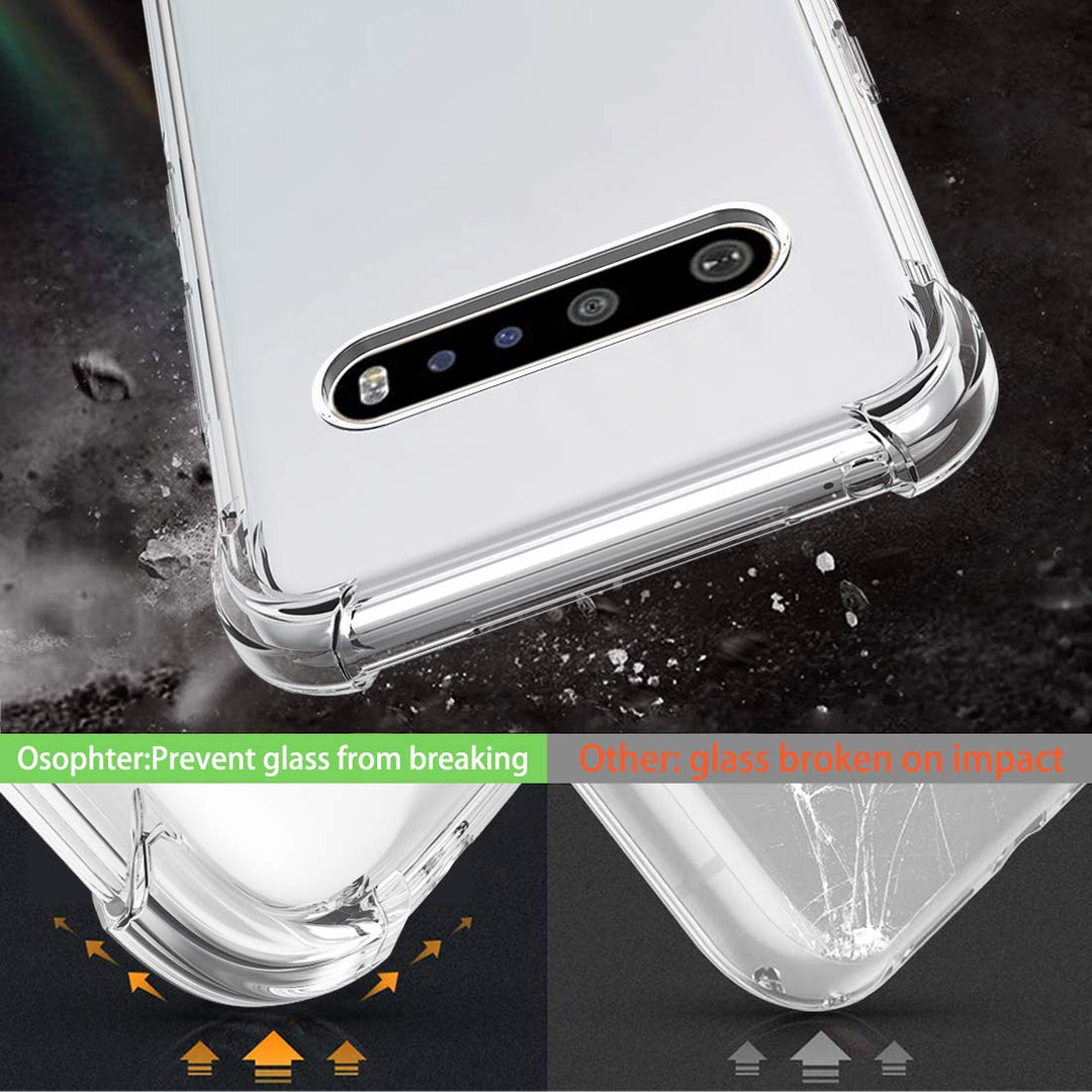 Osophter for LG V60 ThinQ Case, LG V60 Case Clear Trans