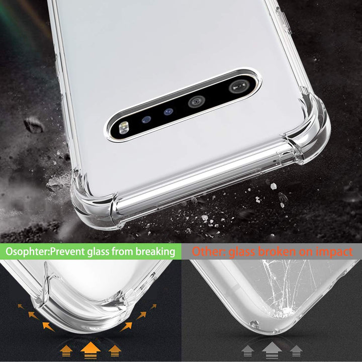 Osophter for LG V60 ThinQ Case, LG V60 Case Clear Trans