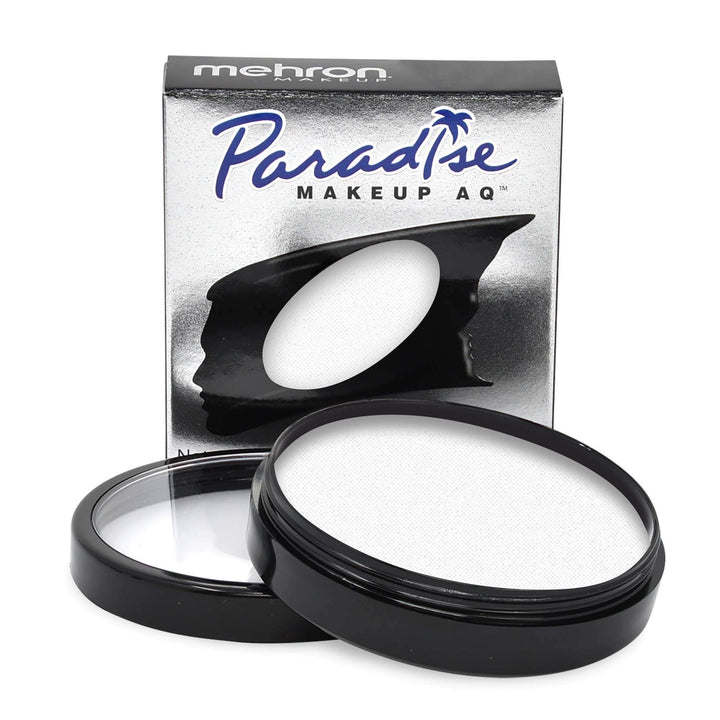 Makeup Paradise Makeup AQ Pro Size | Stage &amp; Screen, Face &amp; Body Painting, Special FX, Beauty, Cosplay, and Halloween | Water Activated Face Paint &amp; Body Paint 1.4 oz (40 g) (White)