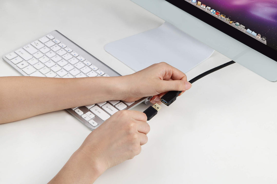 USB 3.0 Extension Cable 20 FT,USB Extender Cable 20 FT Type A Male to A Female High Speed 3.0 USB Cable 20FT Black