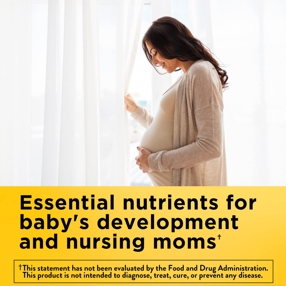 Postnatal Multivitamin + DHA 200 mg, Postnatal Vitamins for Breastfeeding Moms & Babies, Vitamins & Nutrients Include Iron, Vitamin D3, Calcium, Iodine and More, 60 Softgels