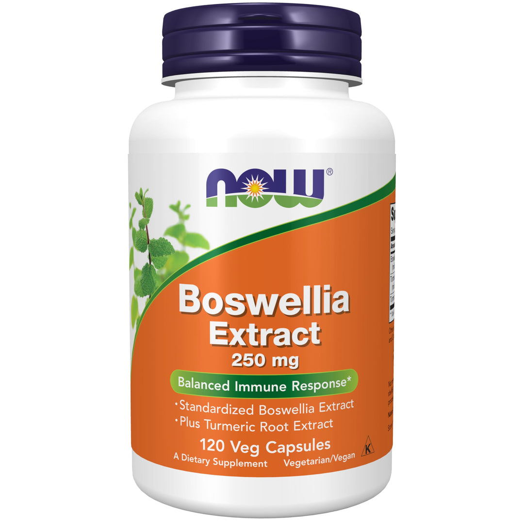Supplements, Boswellia Extract 250 mg, plus Turmeric Root Extract, 120 Veg Capsules