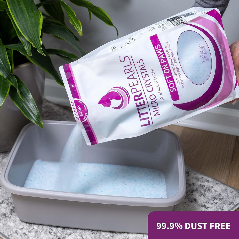 Micro Crystals Unscented Non-Clumping Crystal Cat Litter with Odorbond, 10.5 Pounds
