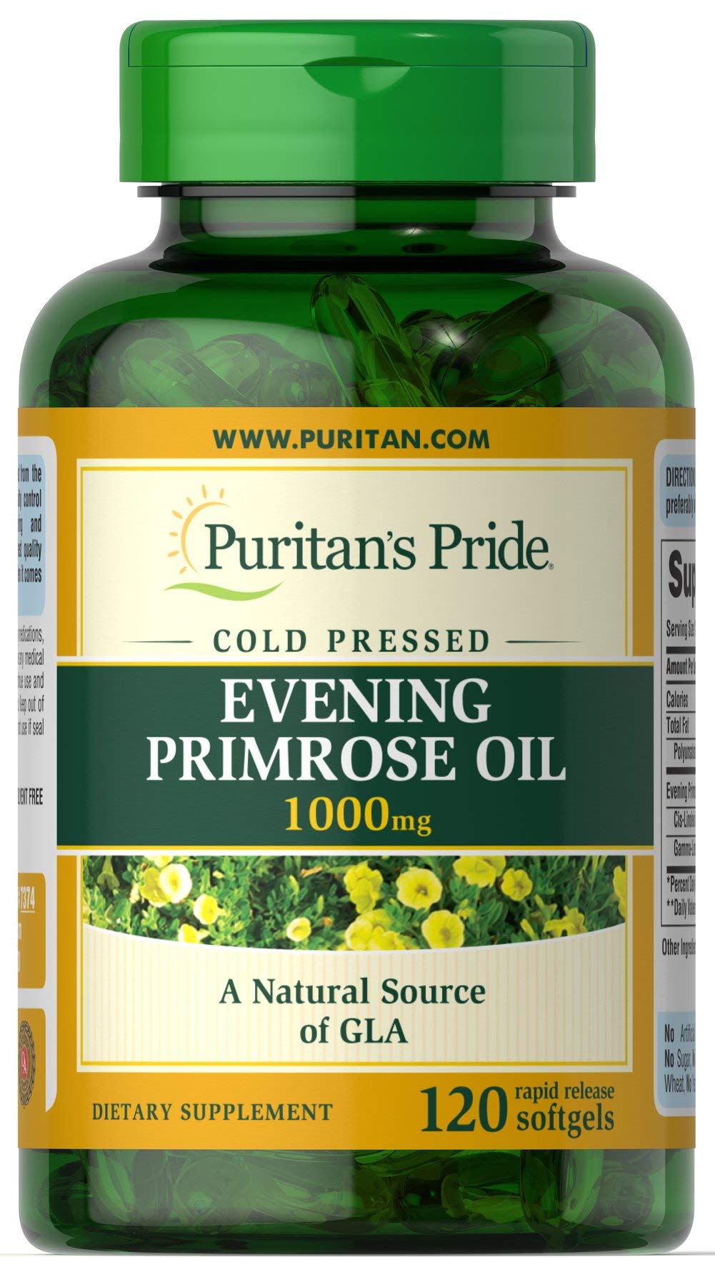 Puritans Pride Evening Primrose Oil 1000 Mg With Gla, 1