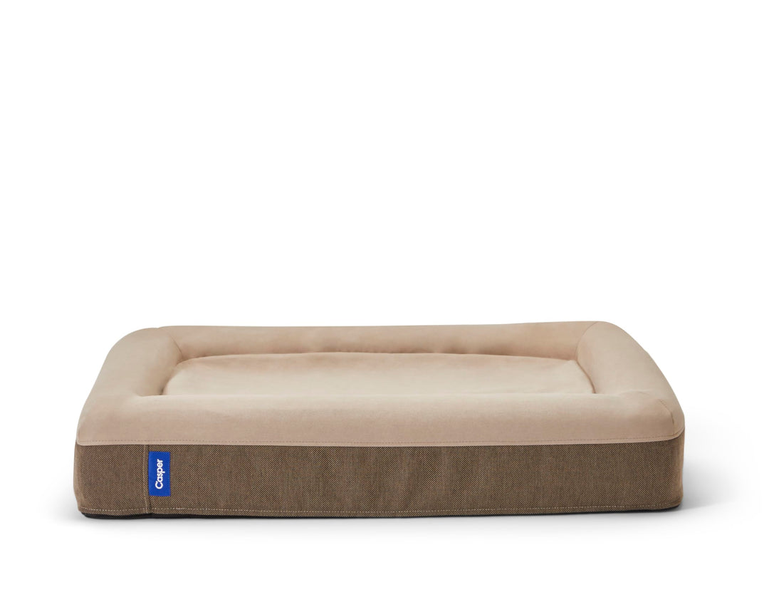 Dog Bed, Plush Memory Foam, Medium, Sand