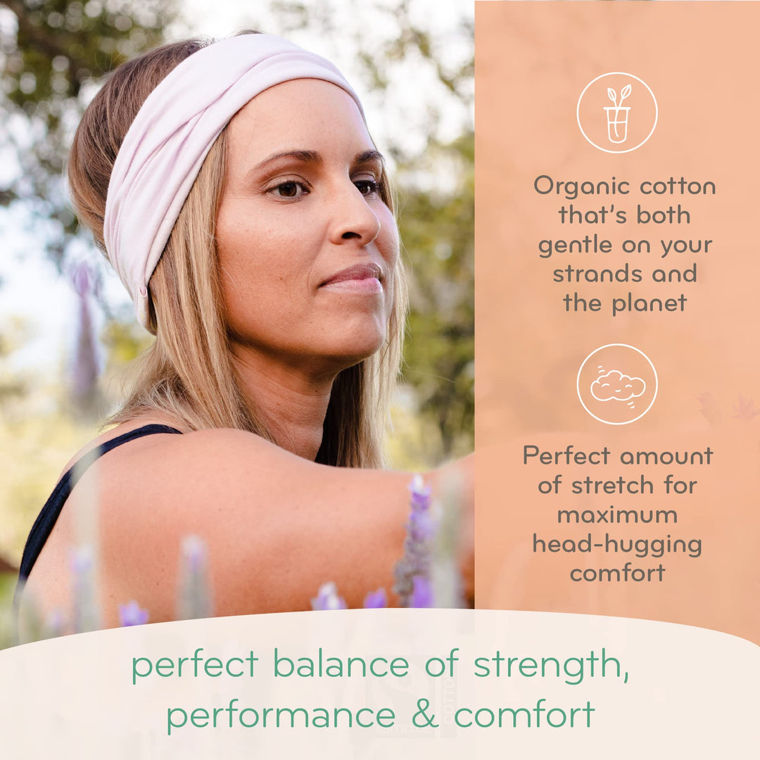 Head-Band for Men and Women - Durable, Plant-Based Hair Accessory - Versatile Sports Sweatband - Elastic Thick Sweat Band for Women &amp; Men - Great for Running, Yoga, Exercise, etc