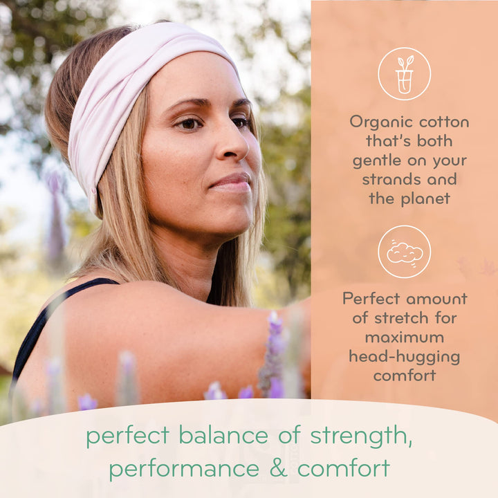 Head-Band for Men and Women - Durable, Plant-Based Hair Accessory - Versatile Sports Sweatband - Elastic Thick Sweat Band for Women &amp; Men - Great for Running, Yoga, Exercise, etc