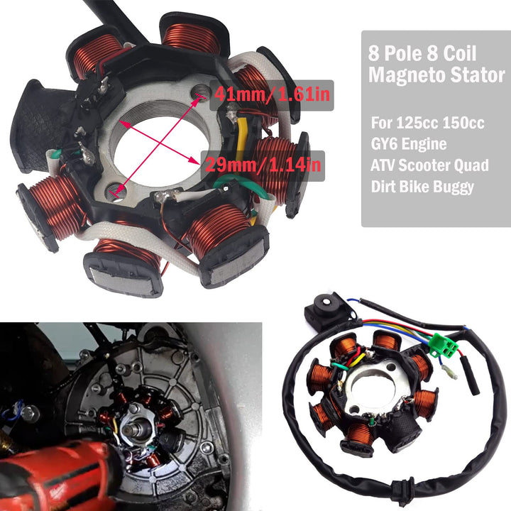 Complete Electric Wiring Harness Kit ATV Wire for GY6 1