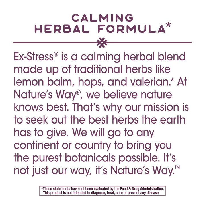 Nature&#39;s Way Ex-Stress, 445 mg, 100 Capsules