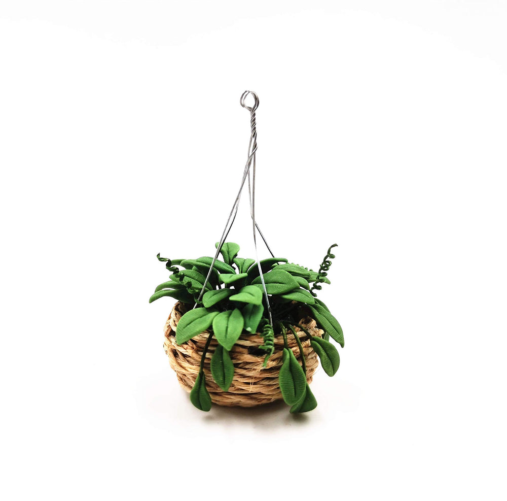 Miniature Dollhouse Plants Dollhouse Furniture and Accessories Hanging Plant Pot Model 1 12 Scale