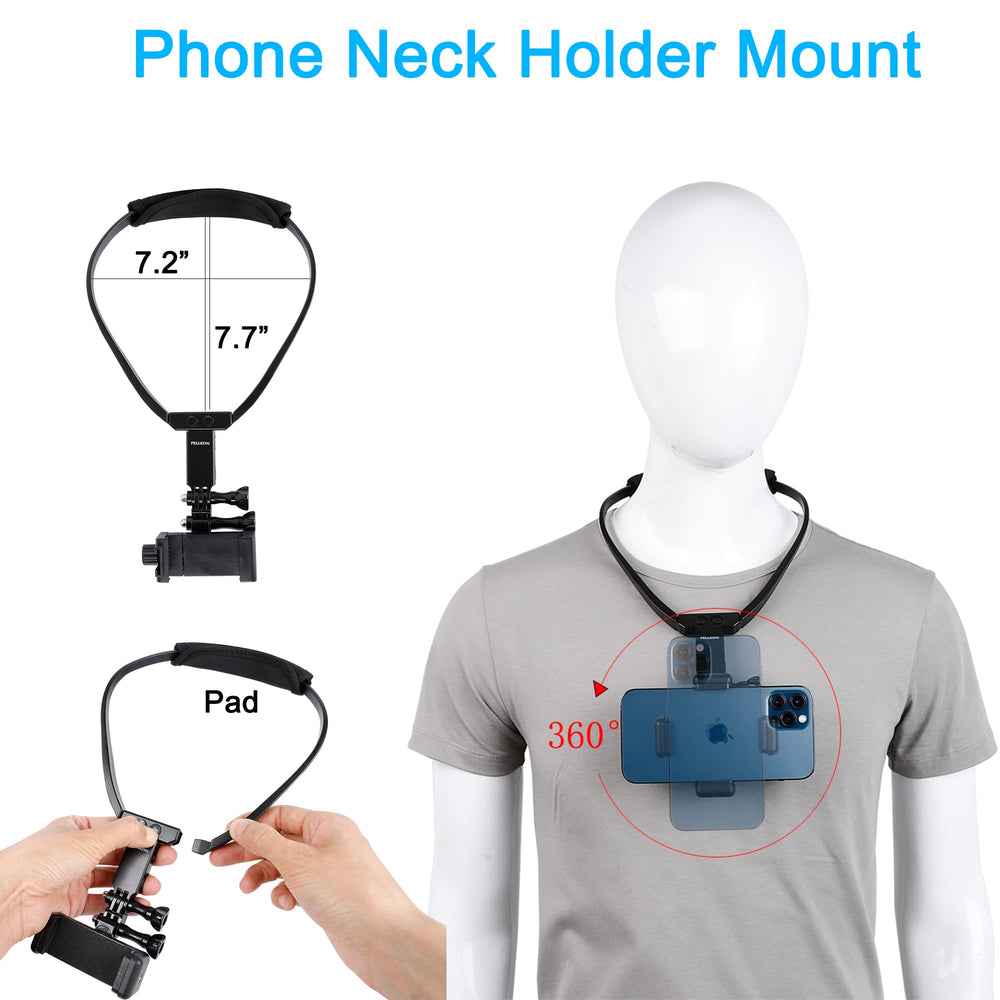 Pellking POV/Vlog Smartphone Head Strap Mount Selfie Ne