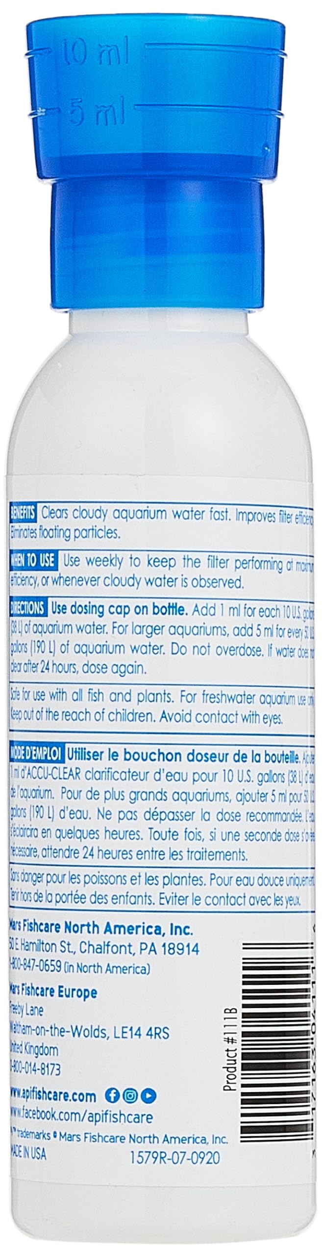 API ACCU-CLEAR Freshwater Aquarium Water Clarifier 4-Ounce Bottle