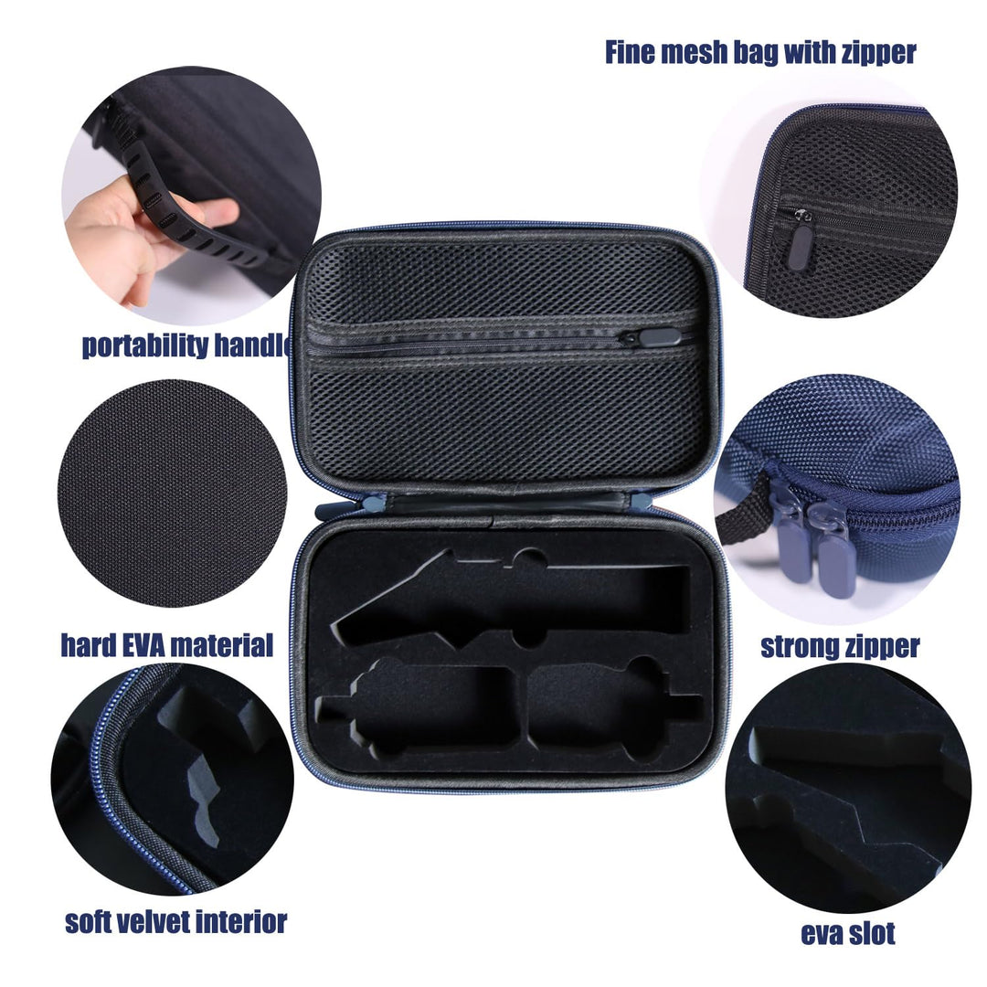 Case Compatible with Klein ET310 Tool AC Circuit Breaker Finder and RT250, Electrical Tools Bag storage Organizer with Zipper Mesh Pocket for Integrated GFCI Outlet Tester and Accessories (Box Only)