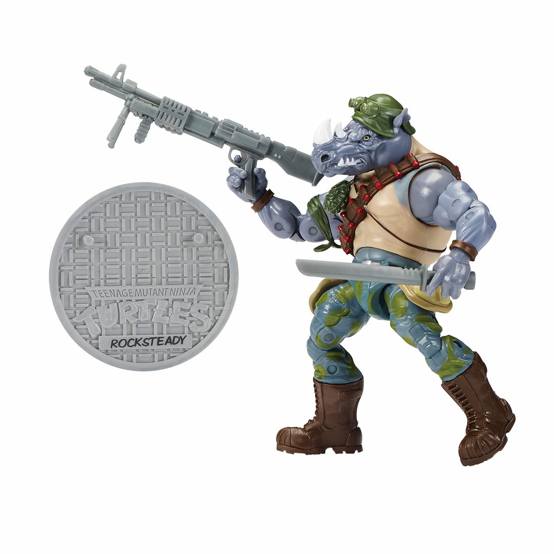 PlayMates TMNT Classic Leo VS Rocksteady 2PK AF