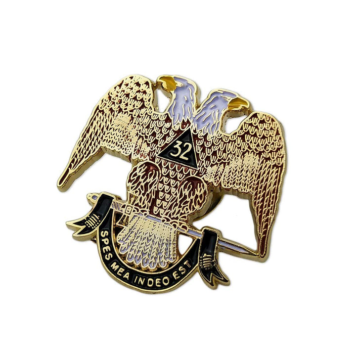 Scottish Rite 32nd Degree Masonic Lapel Pin Badge