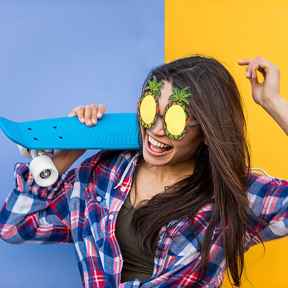 6 Pairs Luau Party Sunglasses Novelty Funny Hawaiian Tr