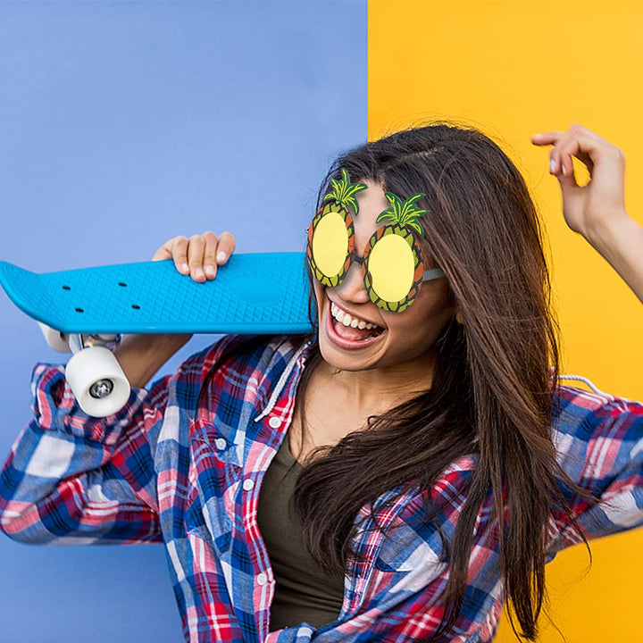 6 Pairs Luau Party Sunglasses Novelty Funny Hawaiian Tr