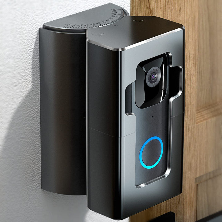 Adjustable (35 to 135 Degree) Doorbell Angle Mount, Anti-theft Video Doorbell Mount Compatible with Most Brand Video Doorbell, Easy to Install(Patent Pending)
