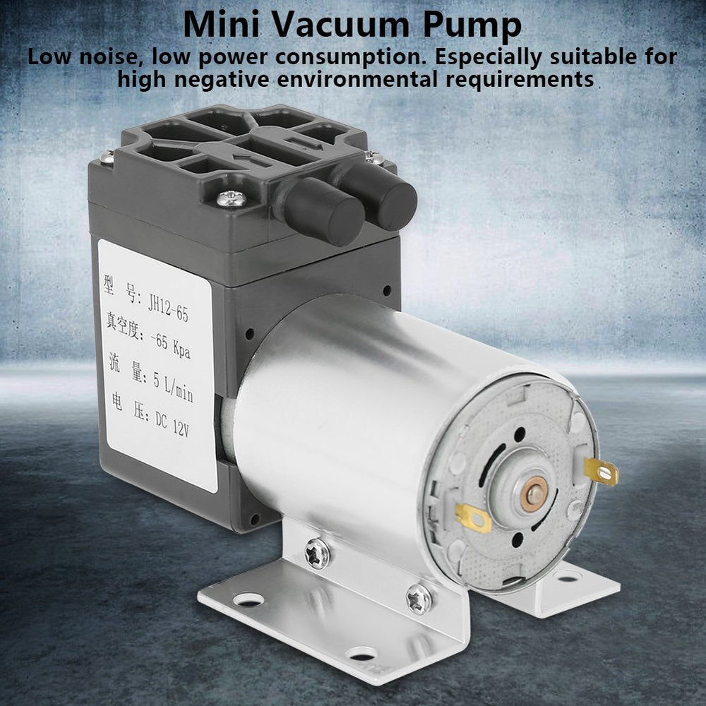 Vacuum Pumps, DC 12V 5L/min 120kpa Mini Vacuum Pump Neg
