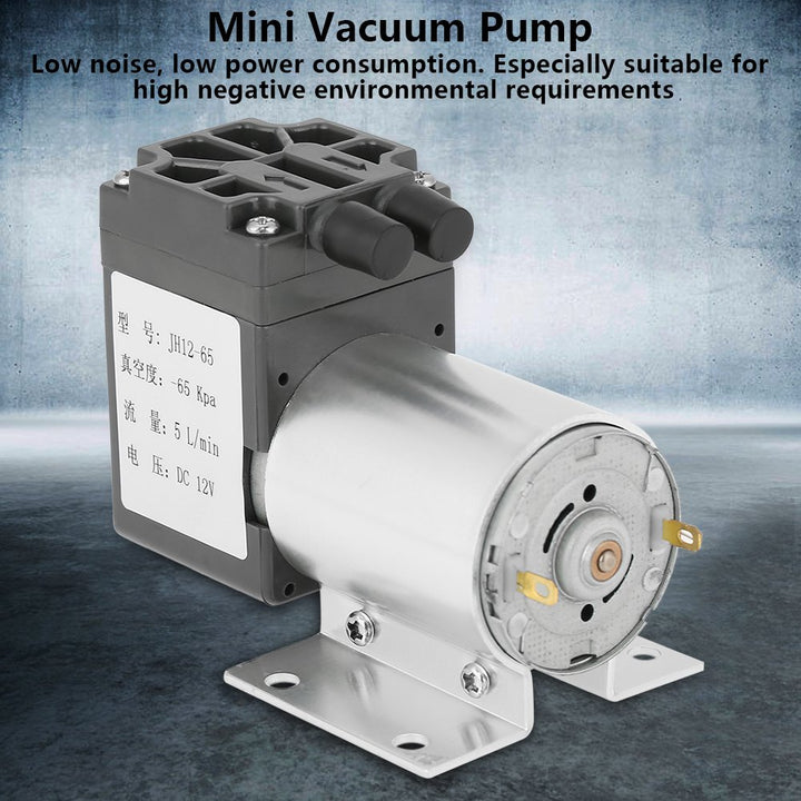 Vacuum Pumps, DC 12V 5L/min 120kpa Mini Vacuum Pump Neg