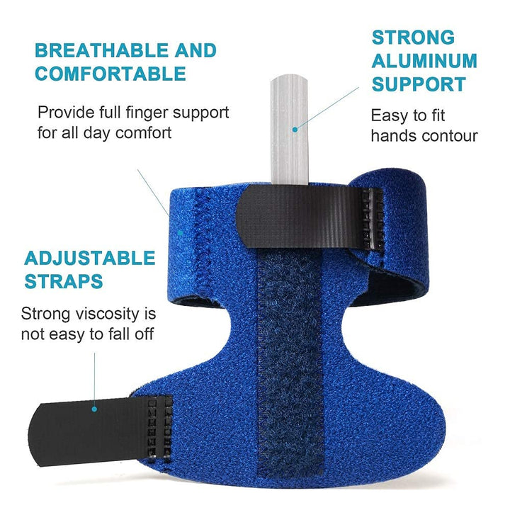 Trigger Finger Splints, Finger Brace with 2 Gel Sleeves