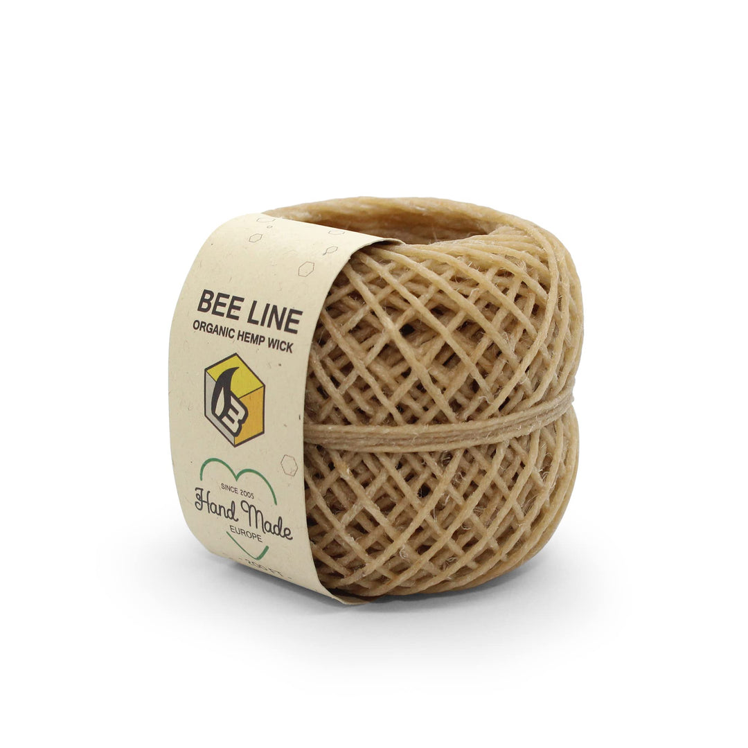 Hemp Wick Bundle Pack: 200 FT Beeline Hemp Roll + 1 Hemplights Hemp Wick Lighter (Green)