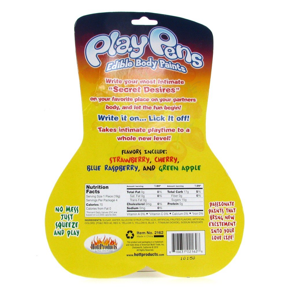 Hott Products Play Pens, Body Paint, 4-Pack