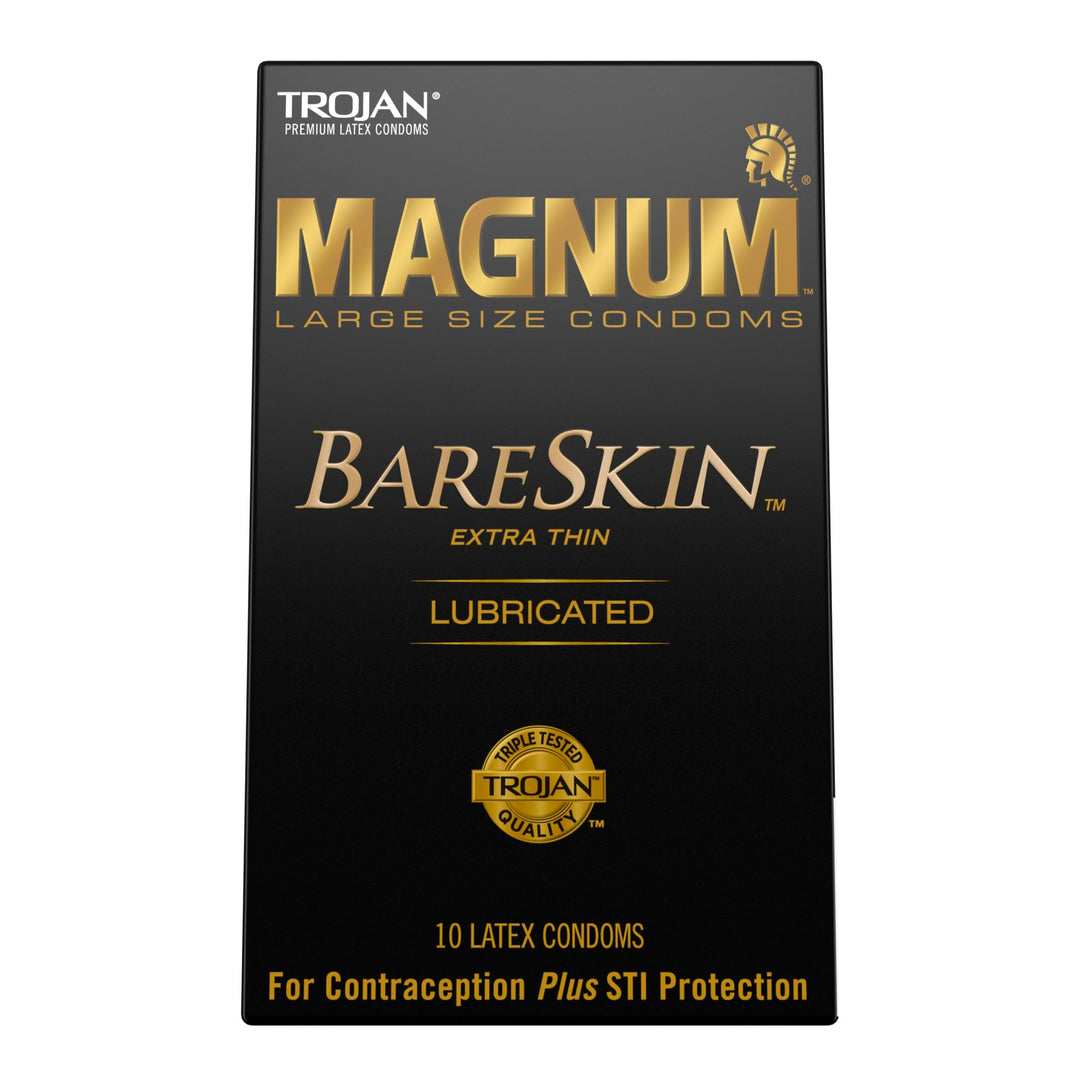 Trojan Magnum Bareskin Large Size Condoms - 10 Count