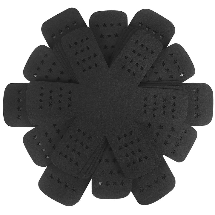 Pan Protector with Stars, Set of 12 and 3 Different Sizes, Black Pan Separators, Felt Pot Protectors for Stacking and Separating Your Cookware