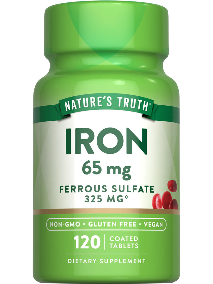 Nature&#39;s Truth Iron Supplement | 65mg | 120 Tab