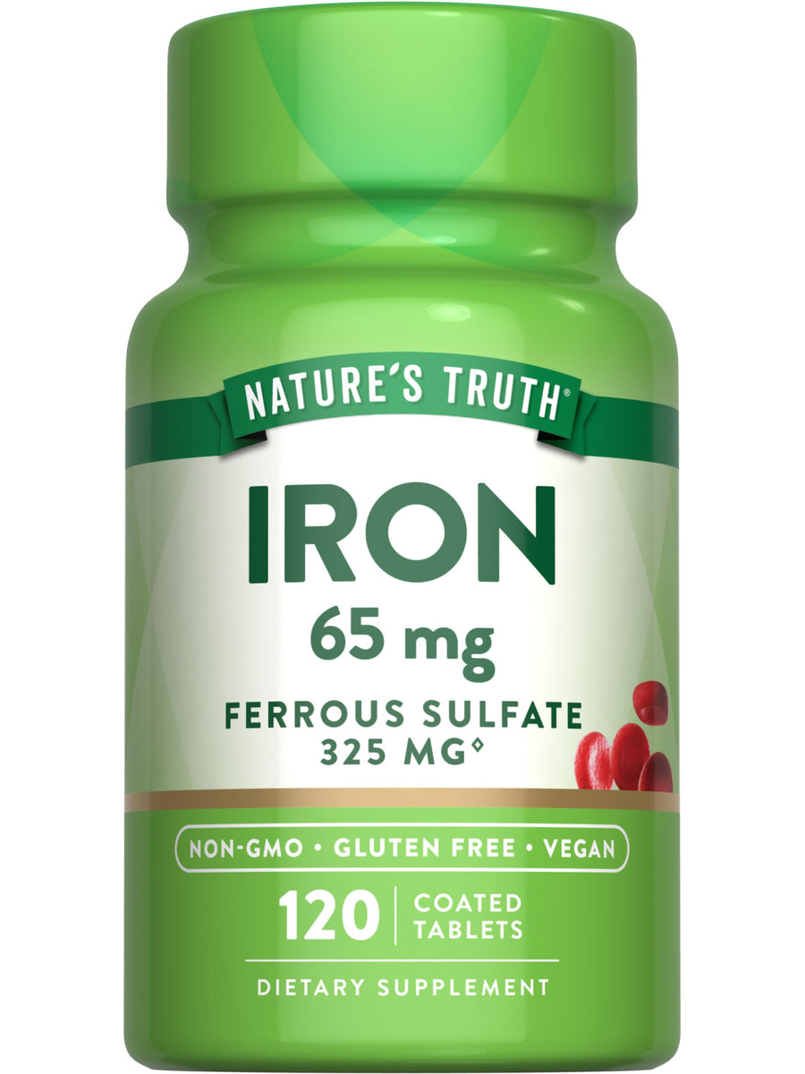 Nature's Truth Iron Supplement | 65mg | 120 Tablets