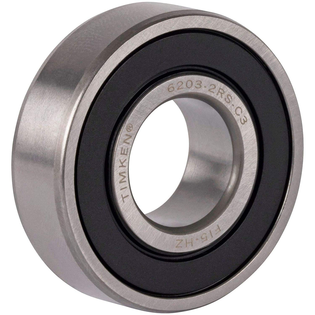 2PACK 6203-2RSC3 17x40x12mm Double Rubber Seal Bearings C3 Clearance Pre-Lubricated and Stable Performance and Cost Effective Bearings