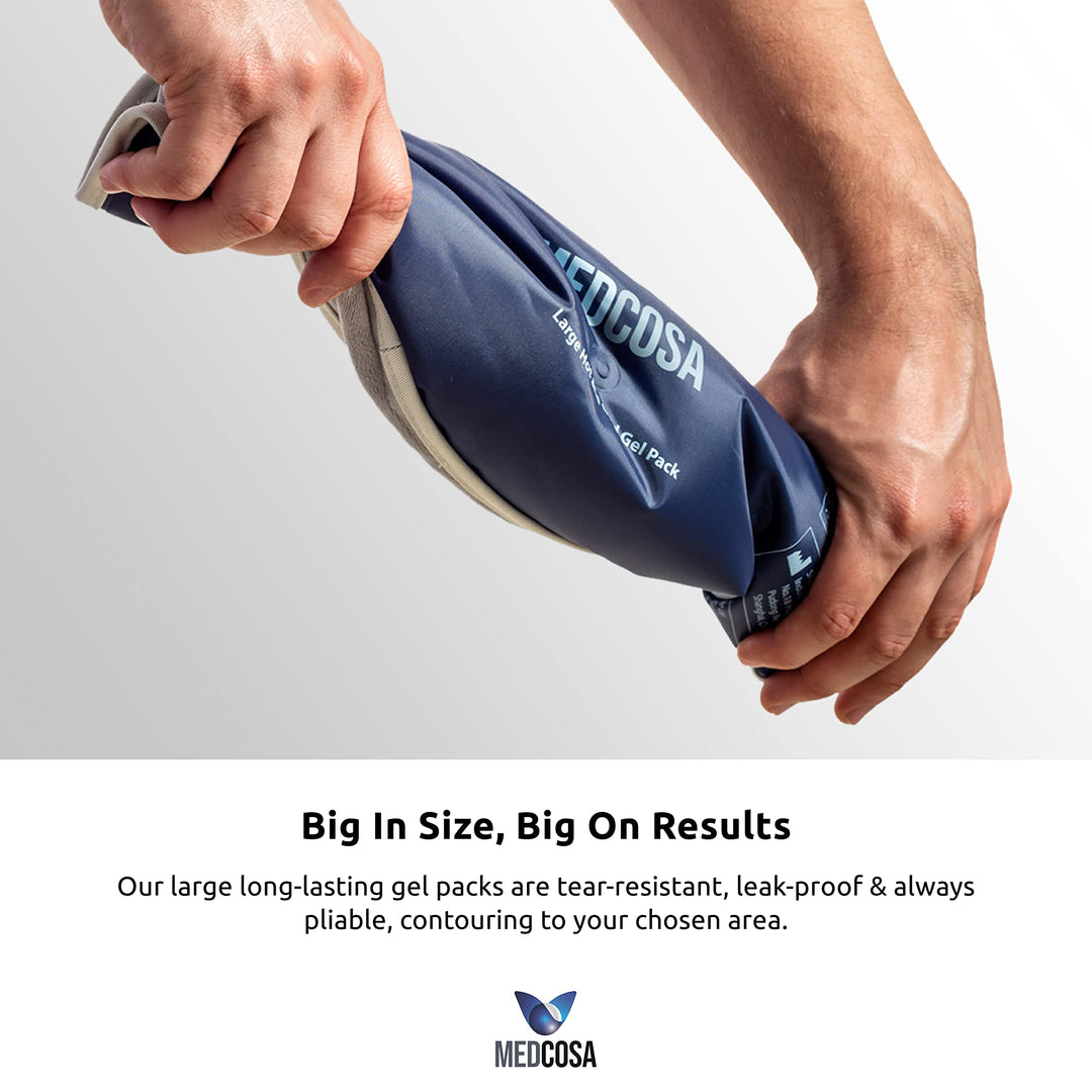 Medcosa Large Gel Ice Pack | Flexible Hot or Cold Pack 