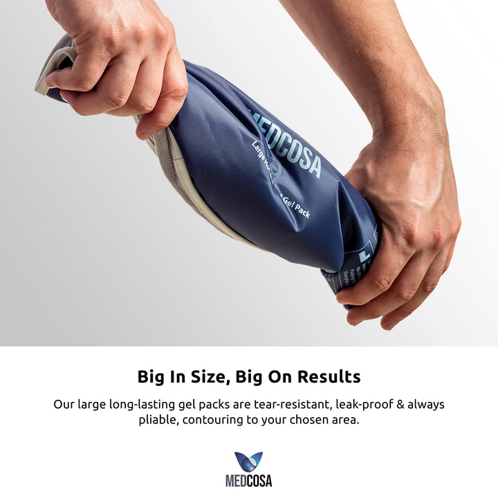 Medcosa Large Gel Ice Pack | Flexible Hot or Cold Pack 