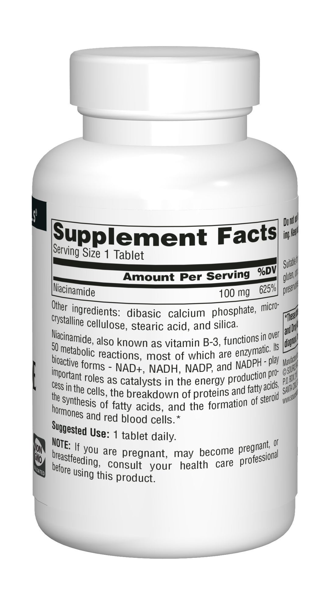 Source Naturals Niacinamide B-3, 100 mg Dietary Supplem