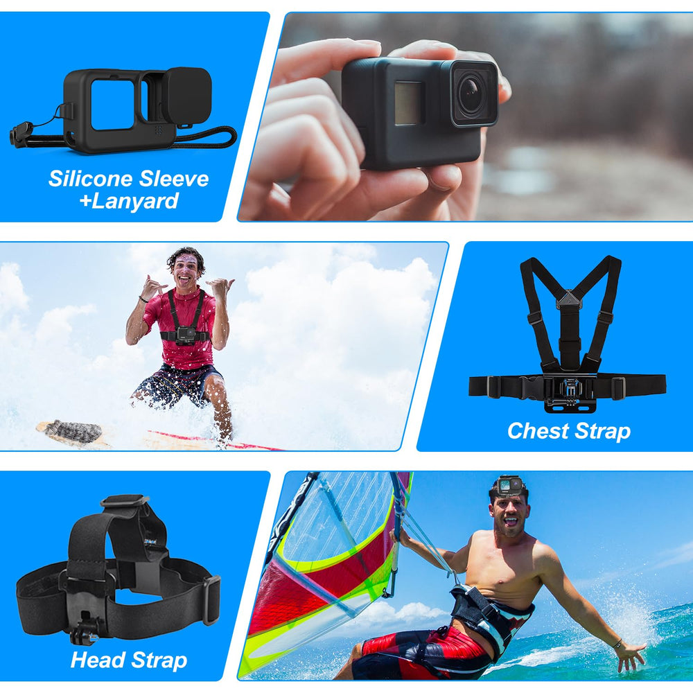 Kuptone 52 in 1 Accessories Kit Bundle for Gopro 11 10 
