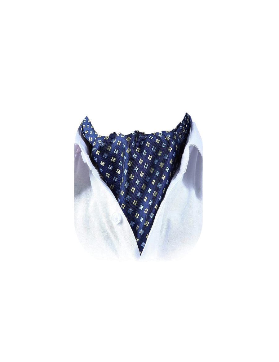 HISDERN Ascot Tie Mens Formal Cravat Ties Floral Paisle